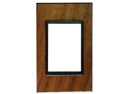 4 X 2 3 Lever Yoke Wood Grain