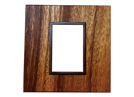 4 X 4 1 Lever Yoke Wood Grain
