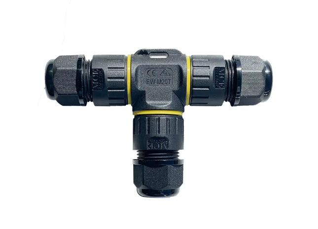 0,5mm-2,5mm IP68 3 Pole T Waterproof Cable Connector