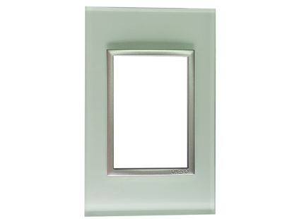 4 X 2 3 Lever Yoke White Glass