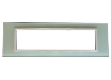 8 Lever White Glass & White Bezel Cluster + Box