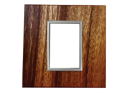 4 X 4 1 Lever Yoke Wood Grain