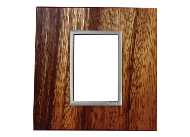4 X 4 1 Lever Yoke Wood Grain
