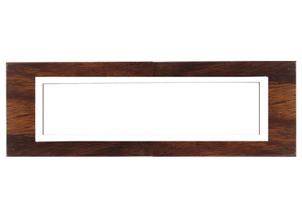 8 Lever Wood & White Bezel Cluster + Box