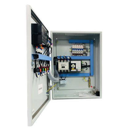 3 Pole Enclosed Auto Change Over Switch with Controller, Ammeters & Indication