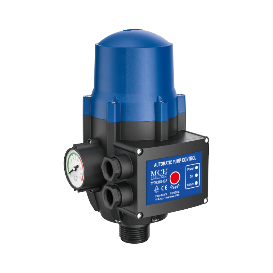 10A 220V Auto Pump Controller 1.5 Bar + Gauge