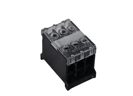 Din rail terminals with covers