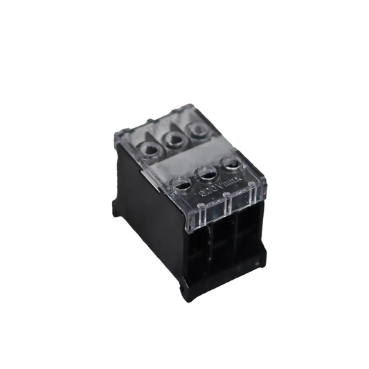 Din rail terminals with covers