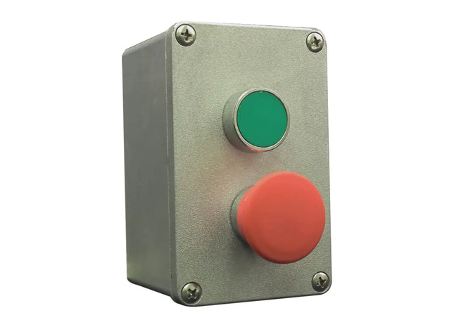 2 Way Aluminium Start & E/Stop Non Latch Control Station