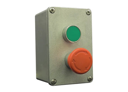 2 Way Aluminium Start & E/Stop Latching Control Station