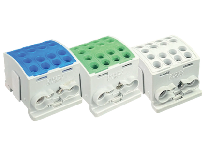 280A 25mm 4 Way Din Rail Terminal Block