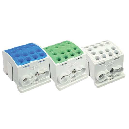 280A 25mm 4 Way Din Rail Terminal Block