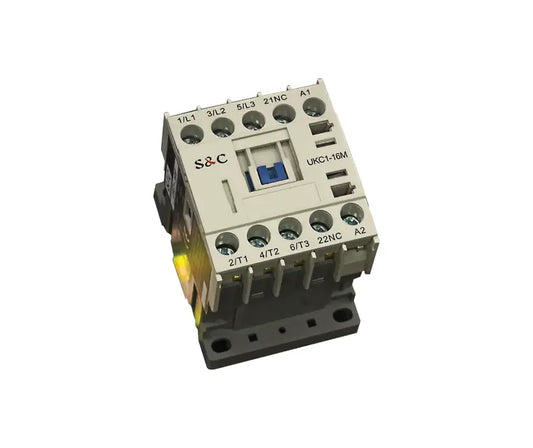 AC Mini Magnetic Contactors - 1NO or 1NC Auxiliary - 6A-16A - 3 Pole