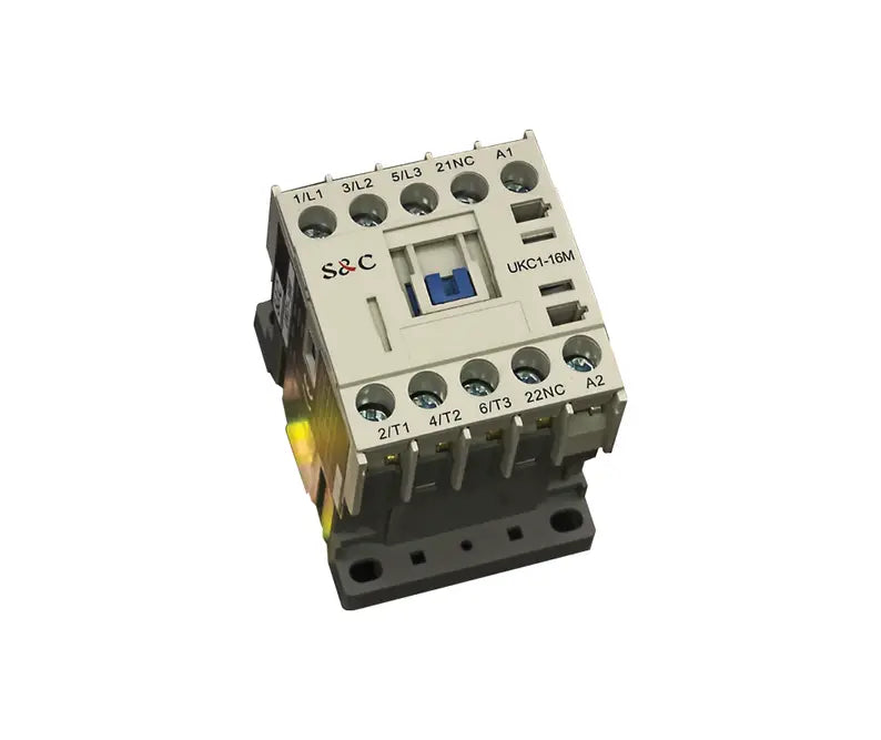 AC Mini Magnetic Contactors - 1NO or 1NC Auxiliary - 6A-16A - 3 Pole