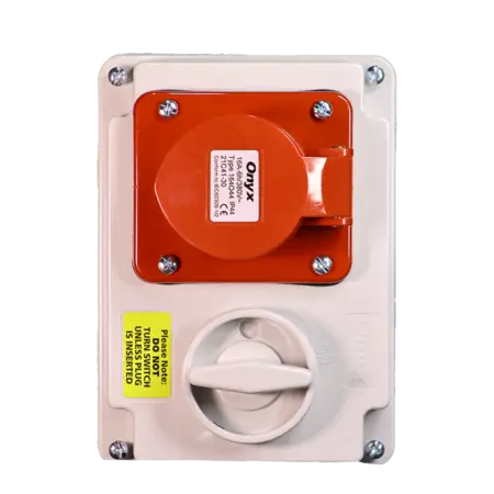 16A 3P+E IP44 interlock switch socket – Maple Leaf Electrical Supplies