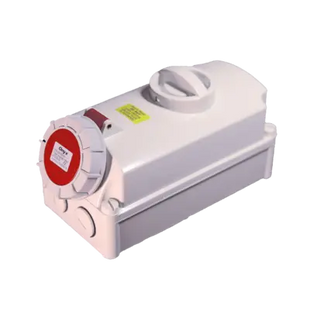 16A 3P+E IP67 interlock switch socket