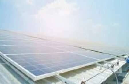 Solar panel roof kit for IBR roof