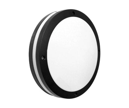 12W LED round bulkhead fitting with halo accent