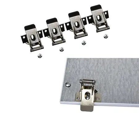 Spring buckle fixtures for LED panel lights