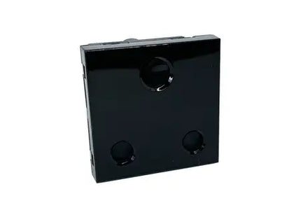 16A Single Unswitched Socket - Dedicated Black