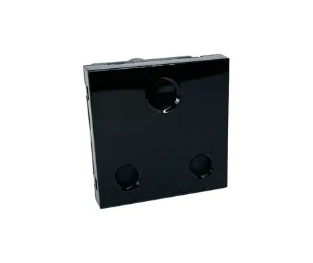 16A Single Unswitched Socket - Dedicated Black