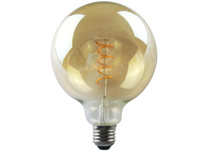 5W LED E27 G125 spiral filament bulb