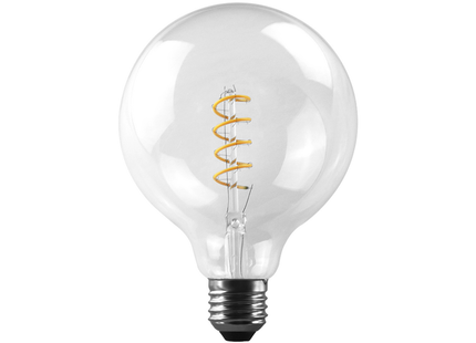 5W LED E27 G125 spiral filament bulb