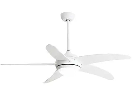 Silenta White 5 Blade Ceiling Fan With 18W LED Light