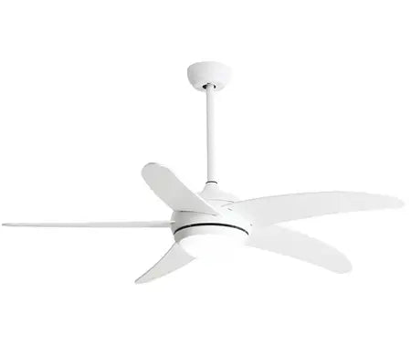 Silenta White 5 Blade Ceiling Fan With 18W LED Light