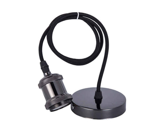 Black Pendant Lamp Holder