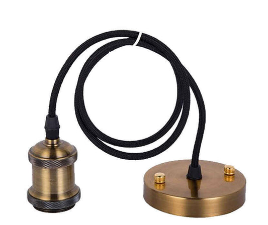 Gold Copper Pendant Lamp Holder